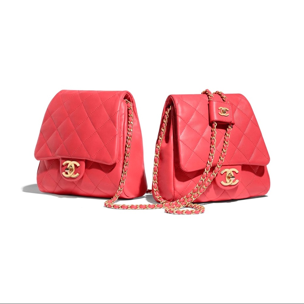 SOLD‼️Chanel Lambskin Red Side Packs 🔥 - Picture 1 of 8